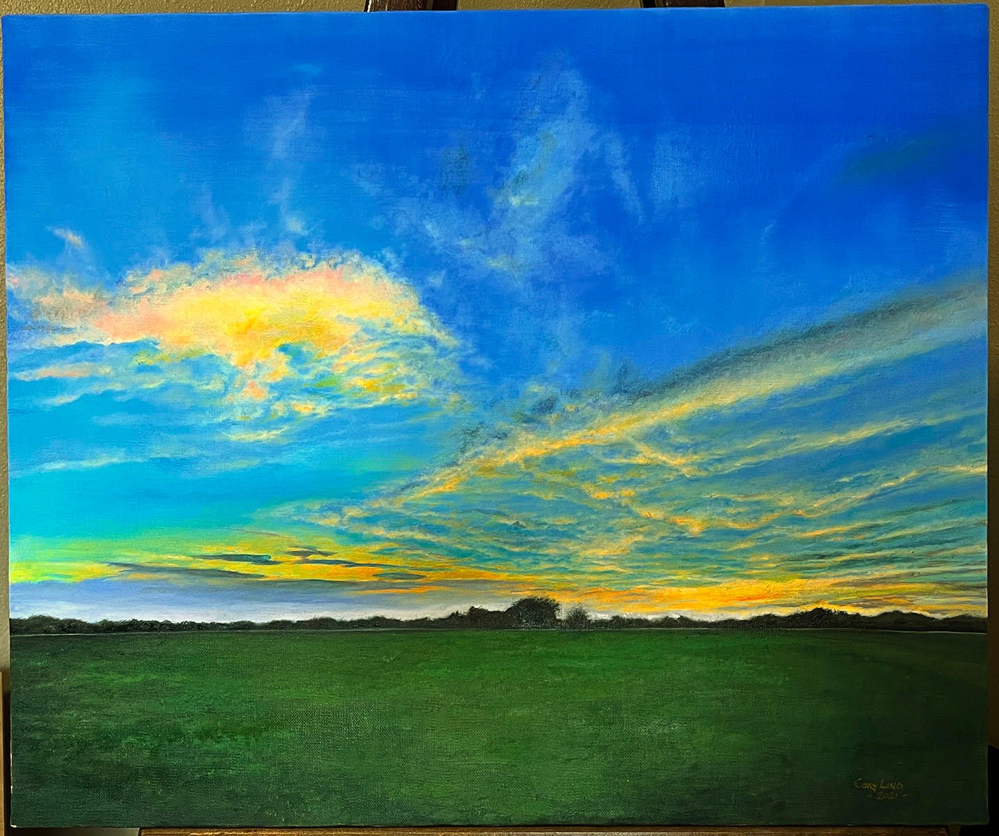 China Spring Sunset – SOLD