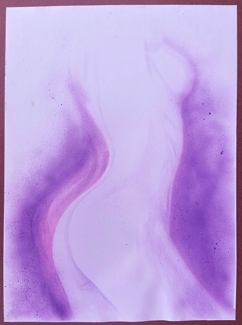 Purple Nude Study ~ Sold